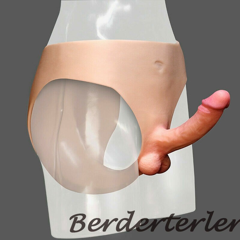 Hollow/Solid Strap on Silicone Dildo Wearable Realistic Penis Lesbian Wear Pants gallery