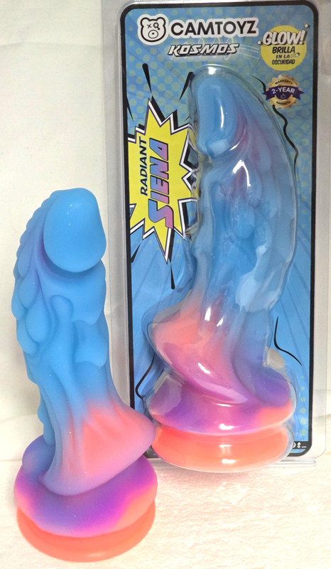 RADIANT SIENA by KOSMOS CAMTOYZ Suction Cup Dildo 7.5&Prime; (CT-JDI1045) Glow