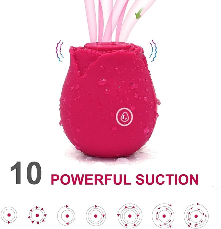 10-speed Rose Vibrator G-spot Dildo Clitoral Sucking For Women Sex Toys gallery