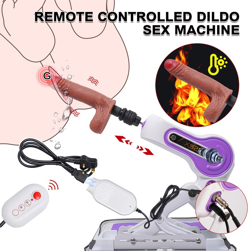 Portable Heating Dildo Vibrator Thrusting Sex Machine Sex Toys Masturbator US gallery