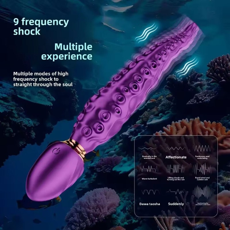 Realistic Tentacle Vibrator G-spot Sex Toys for Women Vibrating Monster Dildo US gallery
