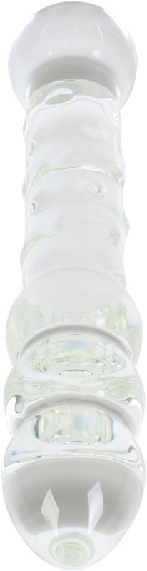 Large Ball Glass Dildo Crystal Female Masturbator G-spot Stimulator with Anal Be gallery