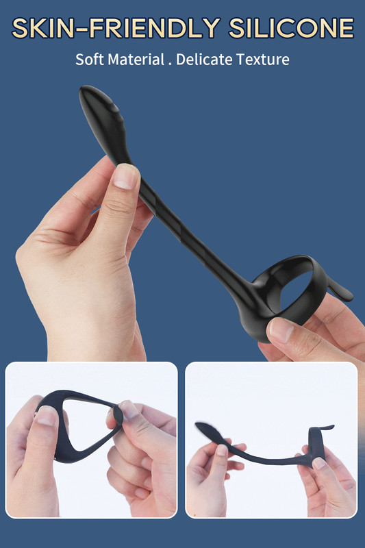 Vibrating Penis Cock Ring Prostate Stimulator Sex Toy For Men Couple Adjustable gallery