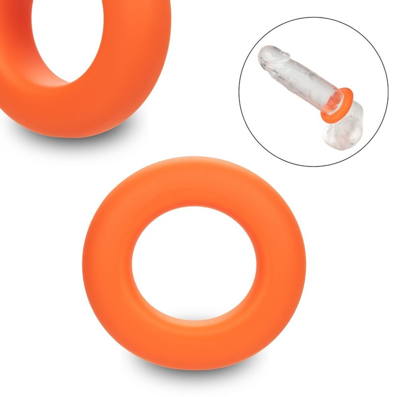 Ultra Soft Thick Liquid Silicone Male Penis Enhancer Prolong Cock Ring Large