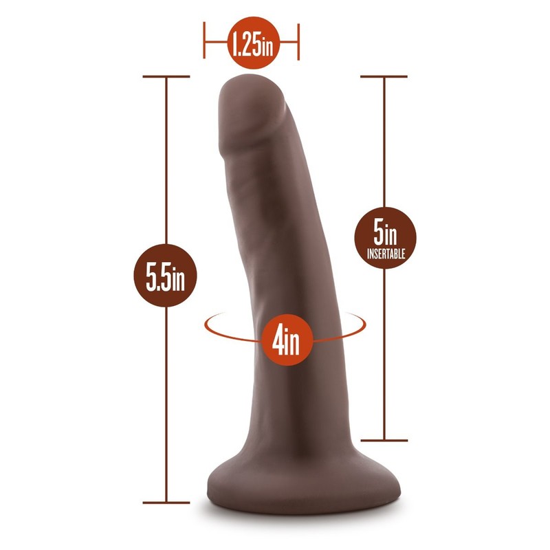 Dr Skin 5.5 Inch Soft Bendable Black Cock Dildo Dong With Hands Free Suction Cup gallery