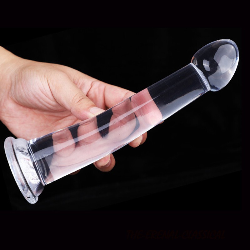 3 Sizes Transparent Anal Dildo Strap On Gode Realistic Penis Big Dick Sex Toys gallery