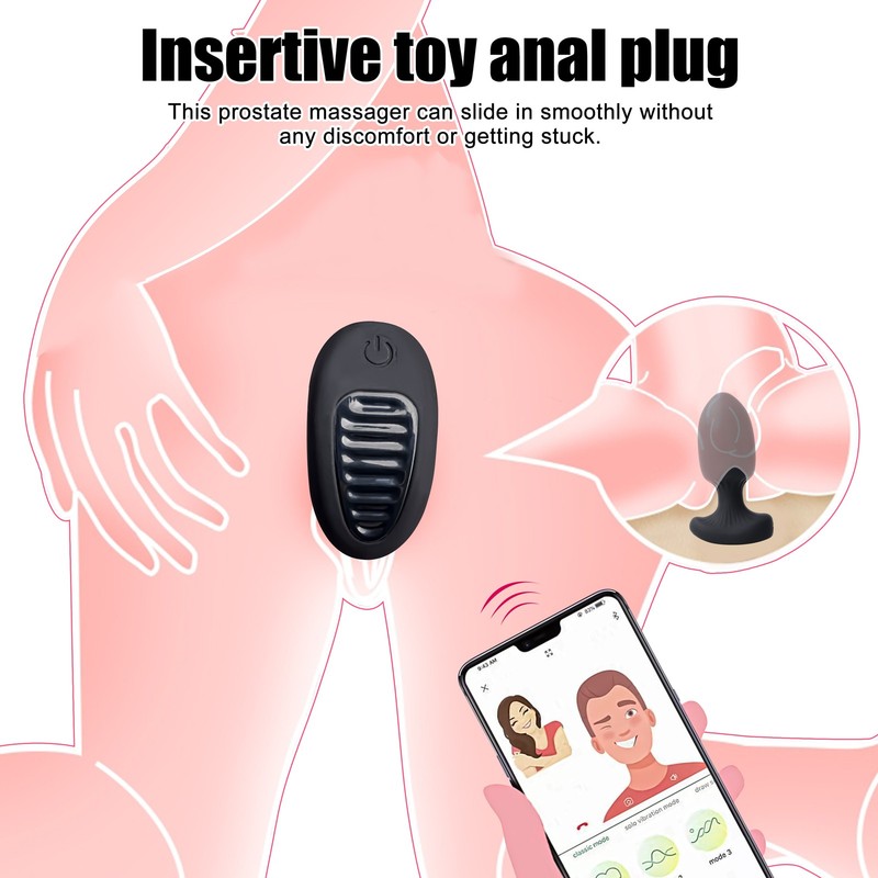 9 Vibration Anal Butt Plug Stimulator G Spot Massager APP Control Vagina Sex Toy gallery
