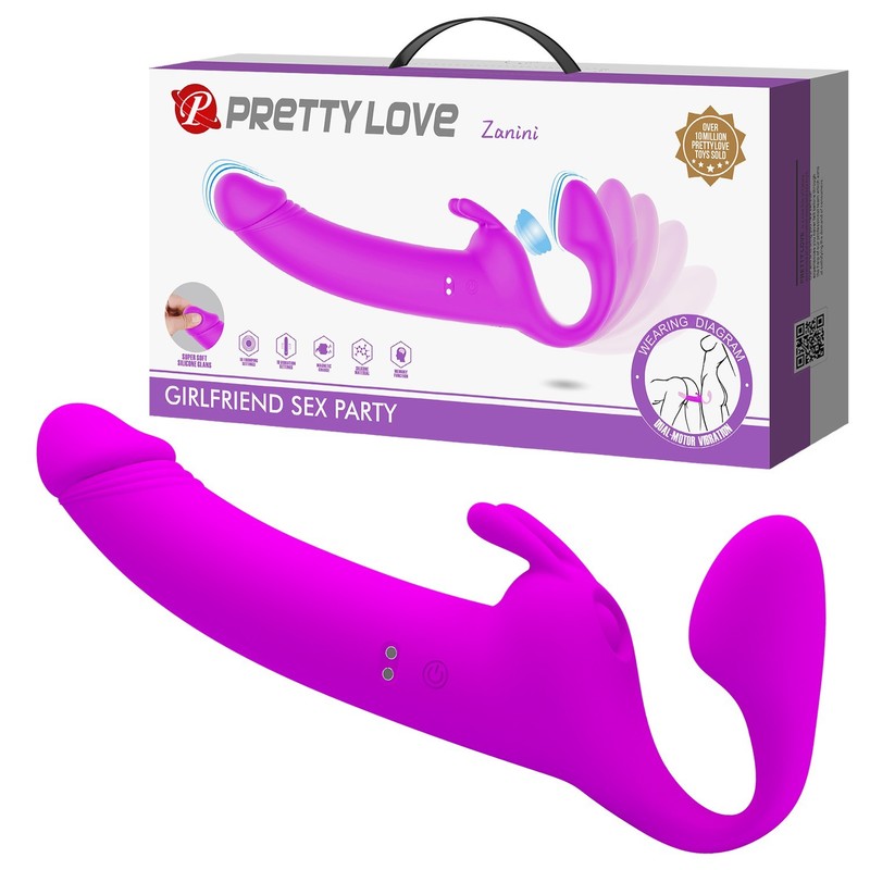 Pretty Love Zanini Strapless Rabbit Vibrator 10 Vibrations 10 Thumping Modes USB