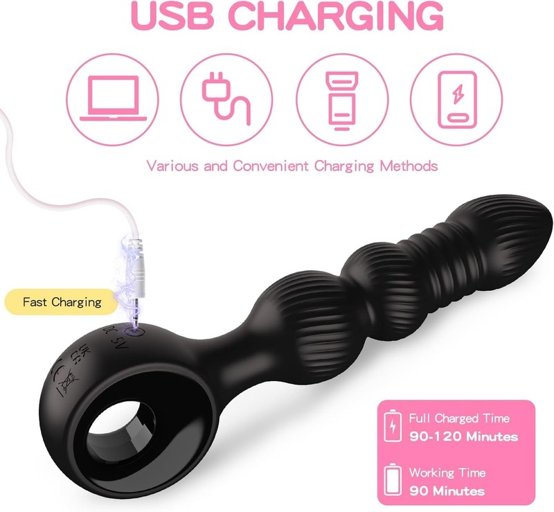 Prostate Massager Vibrator Thrusting Anal Butt Plug Dildo Sex Toys for Women gallery