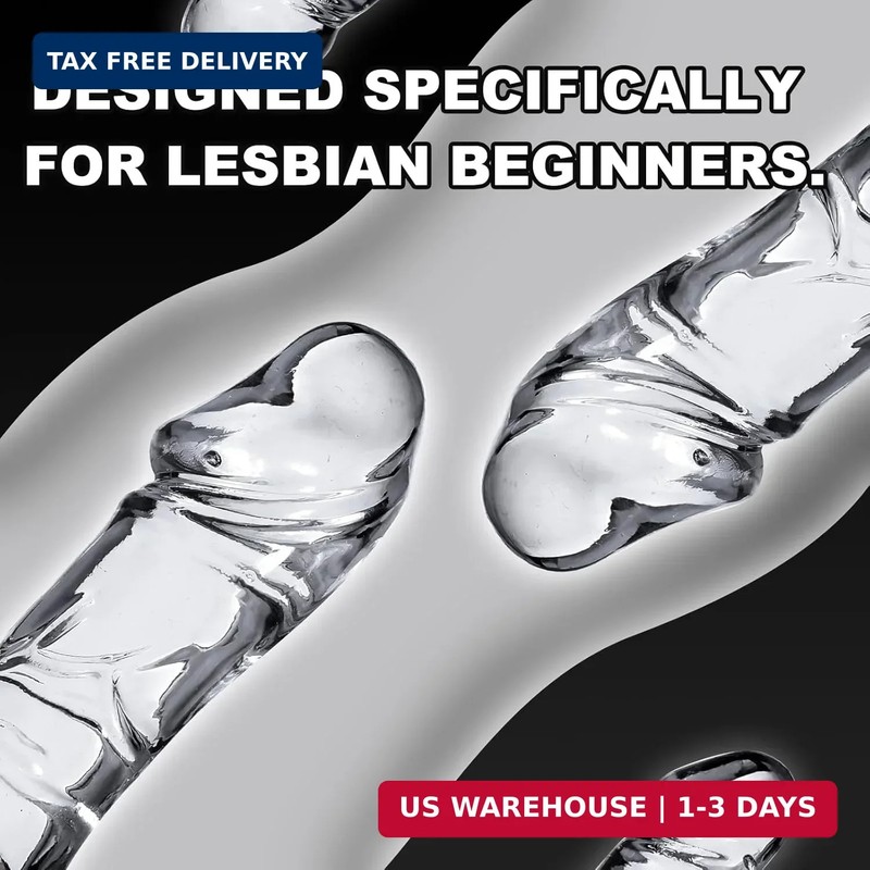 10.4" Double Ended Dildo, Flexible Double-Headed for Vaginal G-spot and Anal Pla gallery
