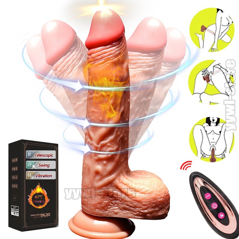 Long Dildo Thrusting Vibrator Massager Realistic Penis Dong Sex Toy for women gallery