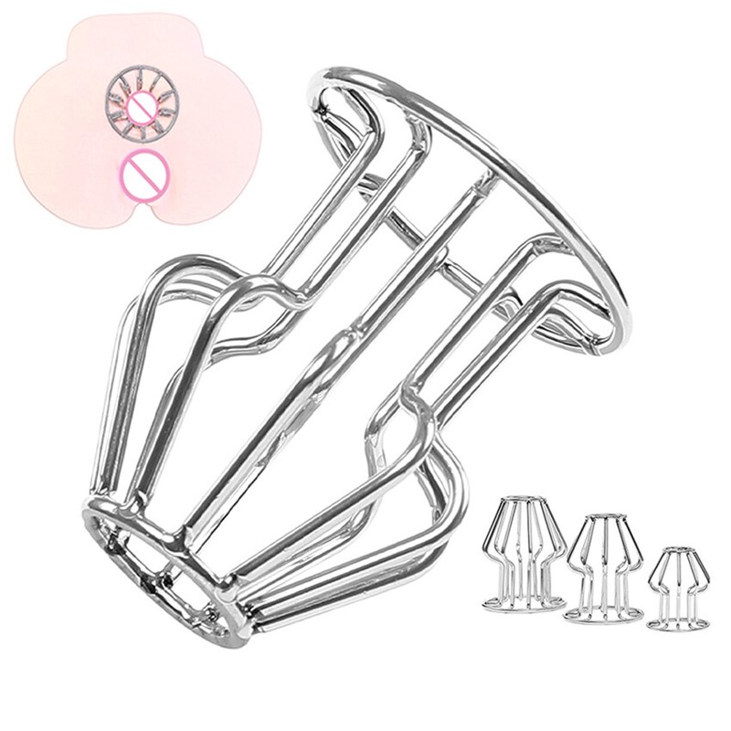 Stainless Steel Hollow Anal Butt Plug Anus Vaginal Dilator Speculum Gays Sex Toy