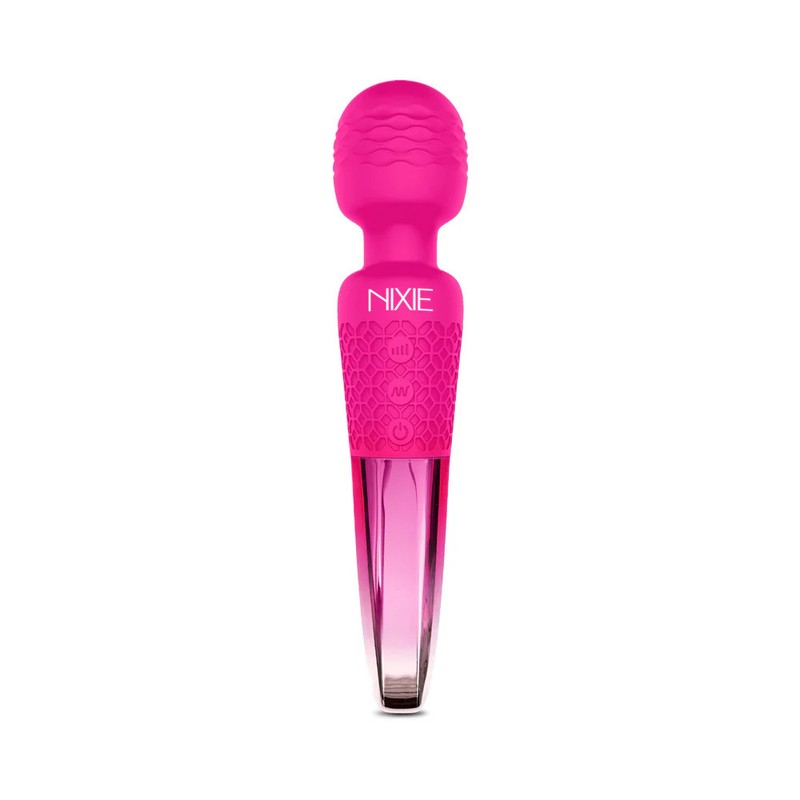 Wand Massager Silicone Rechargeable Pink Global Nixie Rechargeable Wand Massager gallery