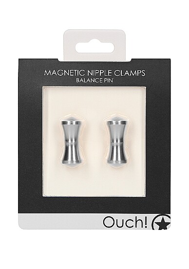 Ouch! Magnetic Bondage & Fetish Balance Pin Nipple Clamps by Shots America