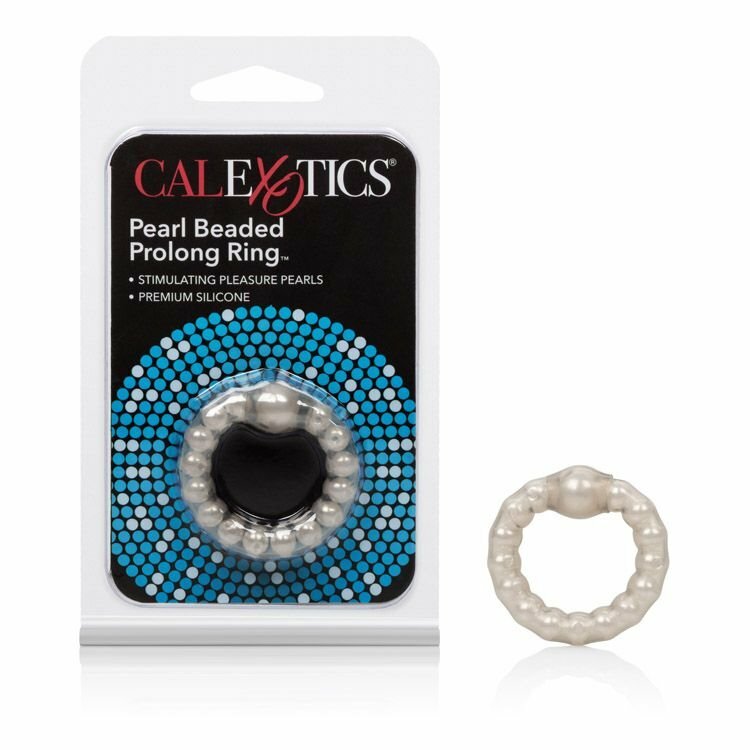 Stretchy Pearl Beaded Prolong Ring Penis Erection Enhancer Prolonging Cock Ring gallery
