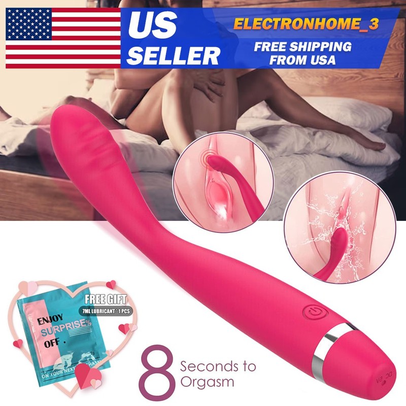 Rechargeable G-spot Clit Vibrator Dildo Massager Adult Couple Sex Toys For Women