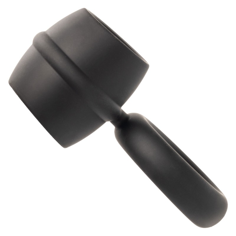 CalExotics Alpha Liquid Silicone Dual Support Magnum Cock Ring Black gallery