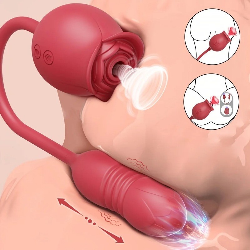 10-speed Rose Vibrator G-spot Dildo Clitoral Sucking For Women Sex Toys gallery