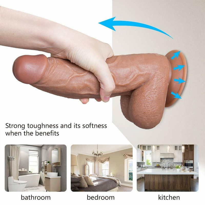 Strap-on-Huge-Realistic-Dildo-Strap-On-Harness-Pegging-Big-Dong-Cock-Sex-Toys gallery