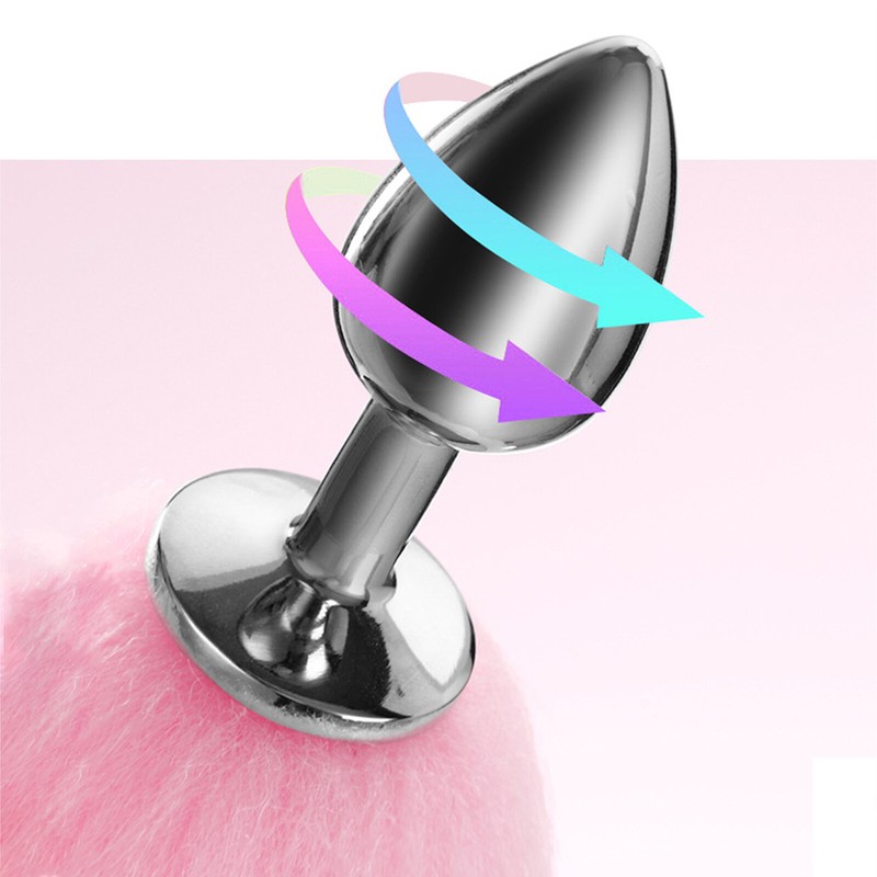 2pcs Set Fox Tail Butt Plug Anal Plug Furry BDSM Cosplay Sex Toy For Women Men gallery