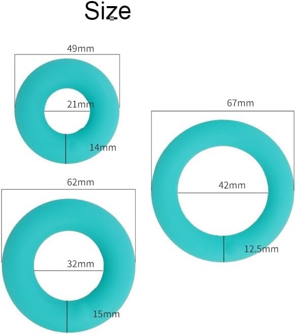 Male Thick Silicone Cock Rings Penis Sleeve Soft Stretchy Penis Ring Enhancer SM gallery