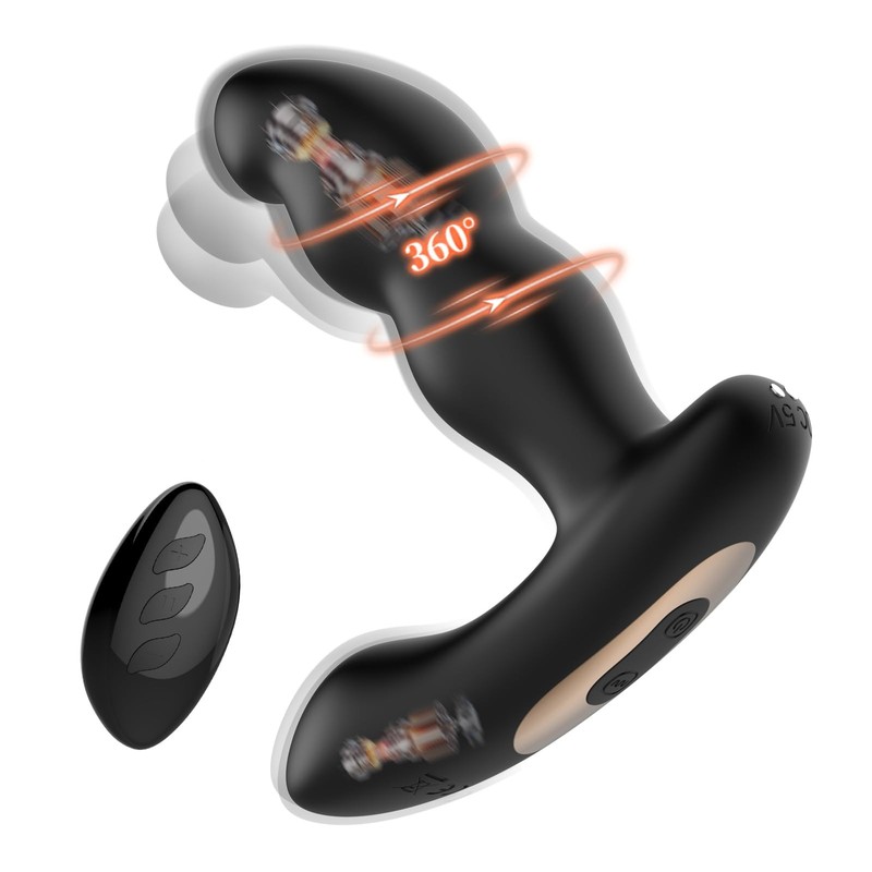 Adult Toys Sex Toys for Men Women, Anal Plug Prostate Massager with 360° Rota…