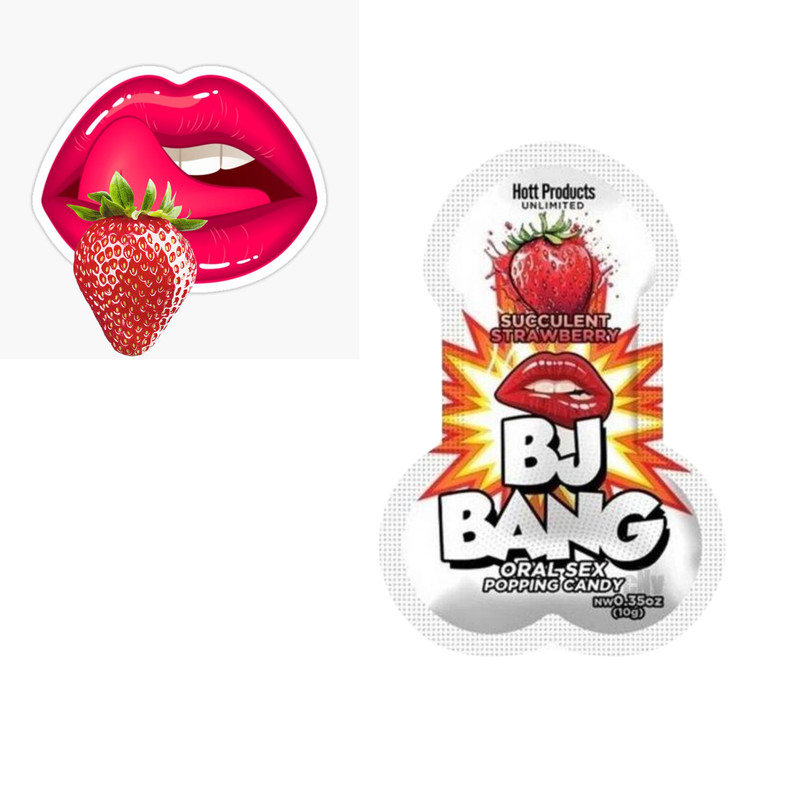 Popping Candy Oral Sex Mints Sexual Enhancer Strawberry Flavored Bachelor Gifts