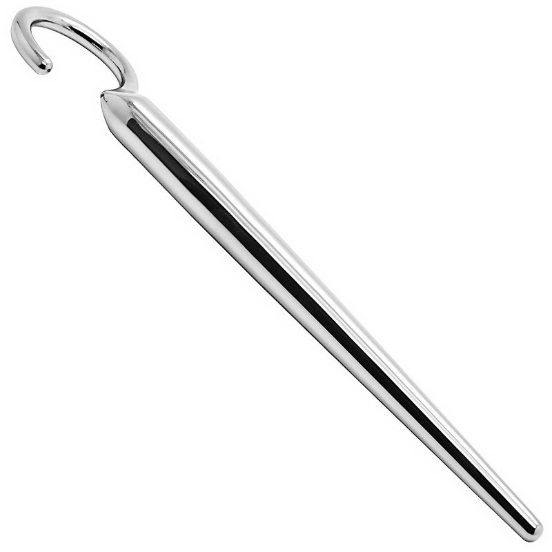 Hooked Smooth Urethral Sound, 316L Surgical Steel Solid Penis Sounding For Men gallery