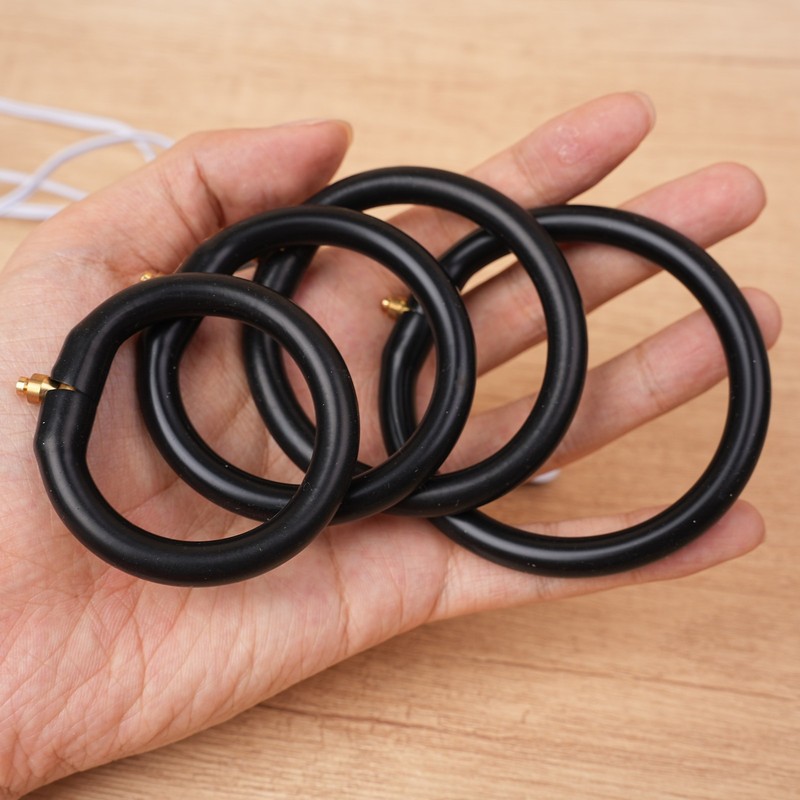 E-Stim Male Penis Ring Stimulate Silicone Extender with Power Device Men Couples gallery