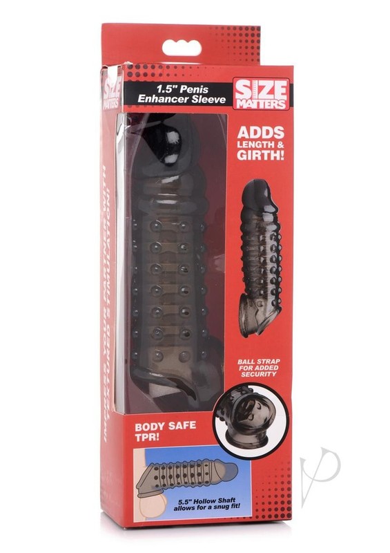 Size Matters Penis Enhancer Sleeve 1.5in – Smoke