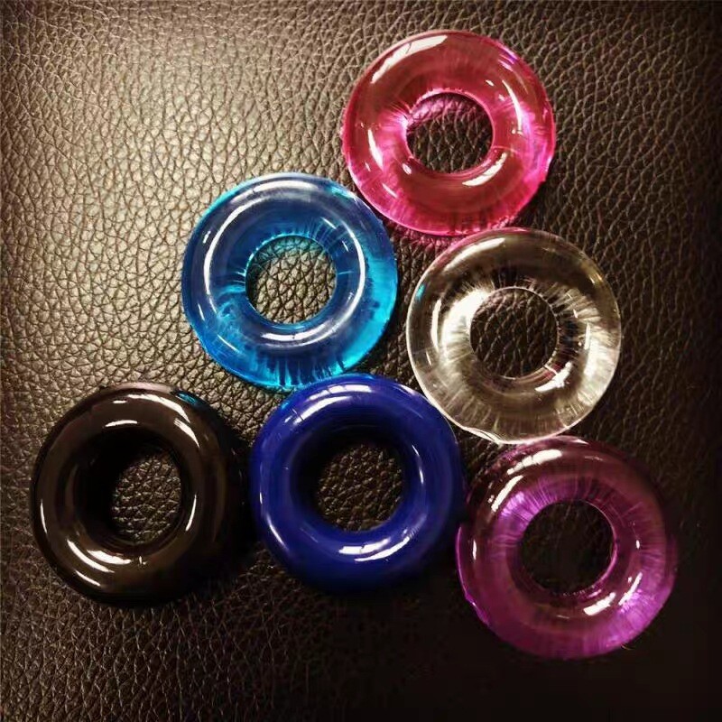6Pcs Cock Ring Super Stretchy Strong Stay Harder Penis Rings for Men ED Solution gallery