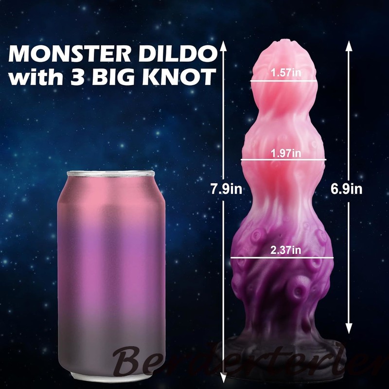 New Monster Dildo Pink Silicone Penis with Suction Cup Butt Plug Giant Sex Toys gallery