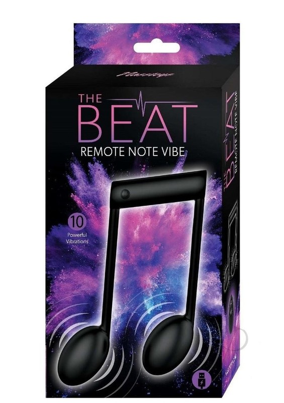 The Beat Rechargeable Silicone Note Vibrator – Black
