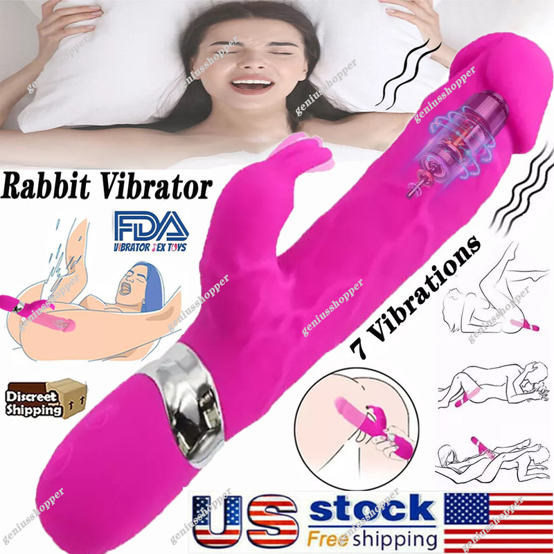 Huge Realistic Rabbit Dildo Clit Vibrator G-Spot Massager Big Sex Toys For Women
