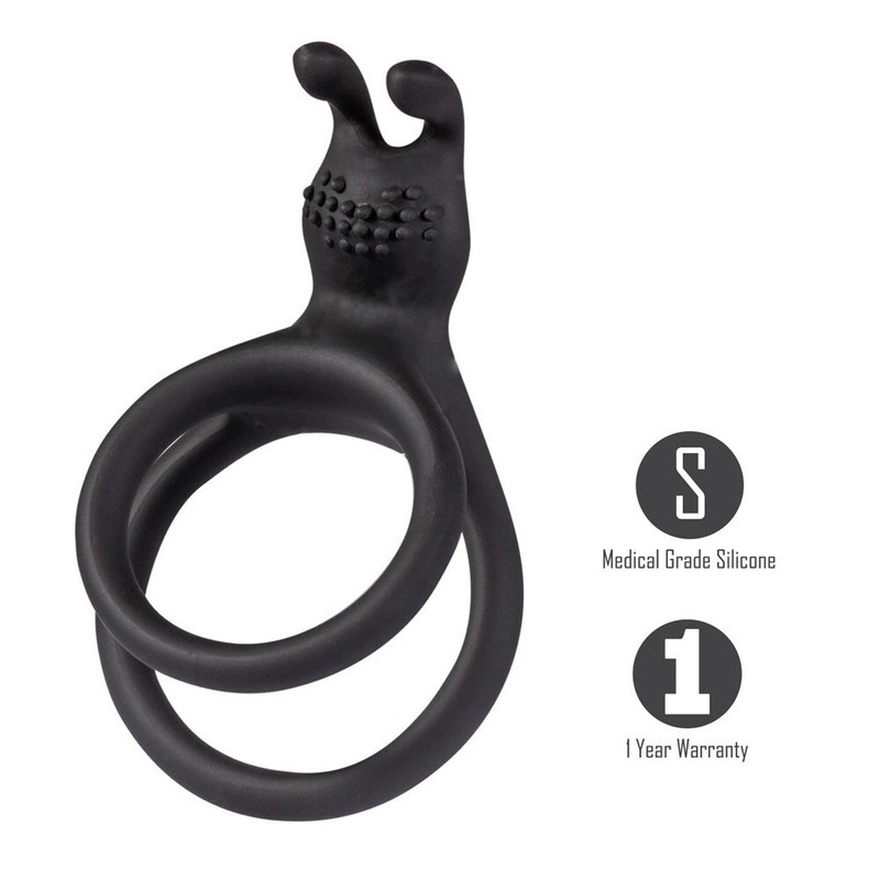 Cock Ring Maia Atlas Double Penis Ring Black