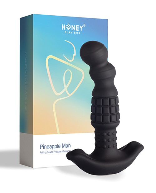 Pineapple Man Vibrating Prostate Massager - Black gallery