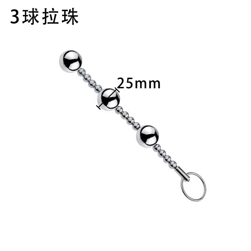 Metal Beads Vaginal Anal Plug Female Masturbation Anal Dilation Anal Sex Toys