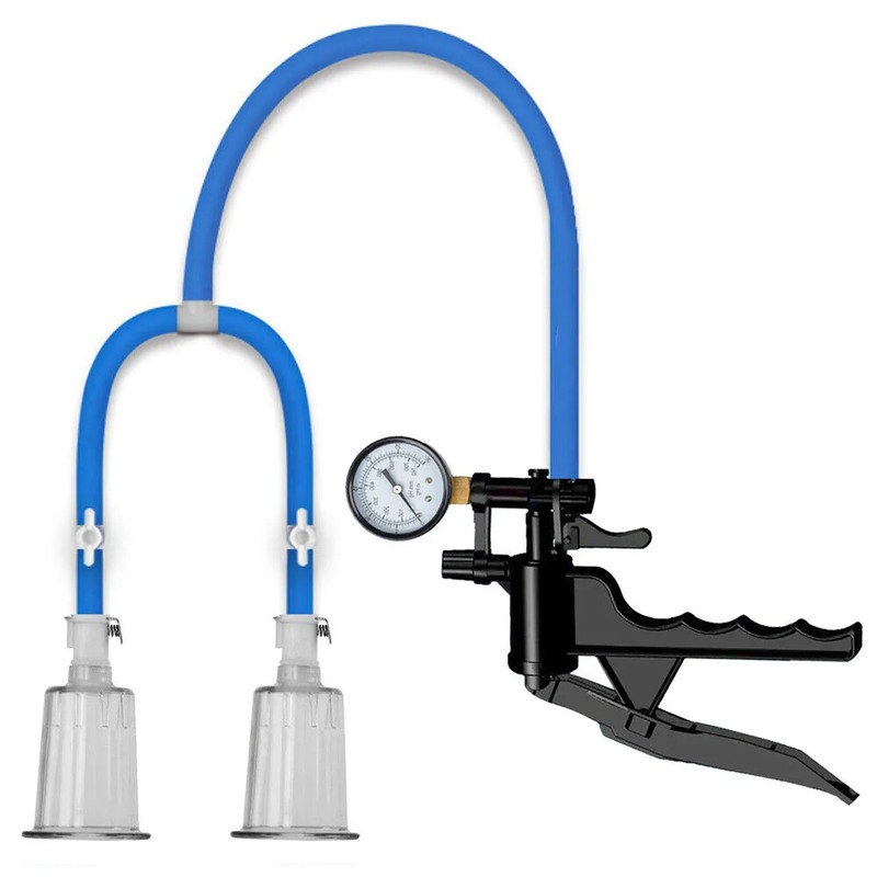 Gauge Pistol Double Nipple Pump with Dual 1 inch Cylinder & Disconnect Tab