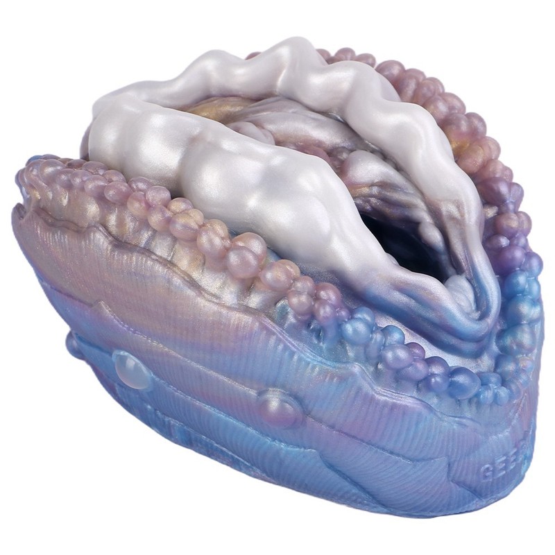 Liquid silicone pearl abalone manual masturbator stroker male sex toy gallery
