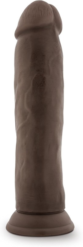 Eden 9.5'' Soft Realistic Feel Dildo -Suction Cup Base-Chocolate Adult Sex Toy gallery