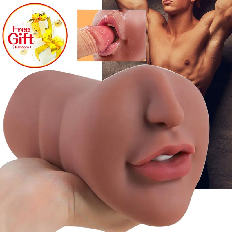 Realistic-Deep-Throat-Male-Masturbator-Mouth-Oral-Blowjob-Vagina-Stroker-Sex-Toy