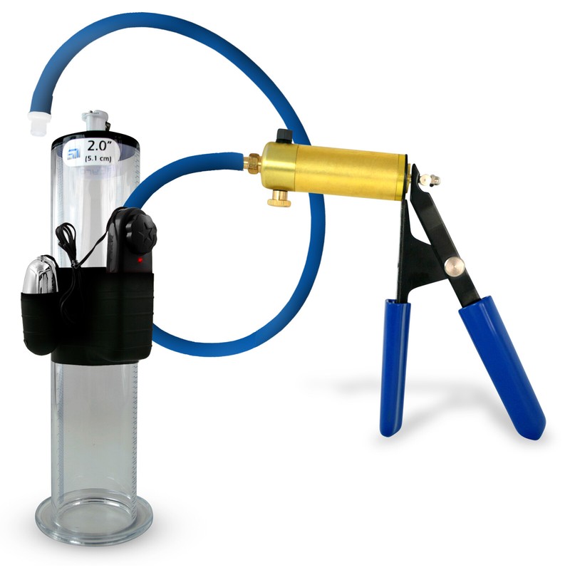 LeLuv ULTIMA Premium Vibrating Penis Pump | Wide Flange Untapered Cylinder