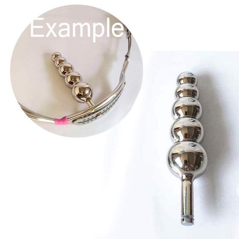 Only For HR Chastity Belt Vaginal Anal Butt Plug Bondage Sex Toy Metal Dildo