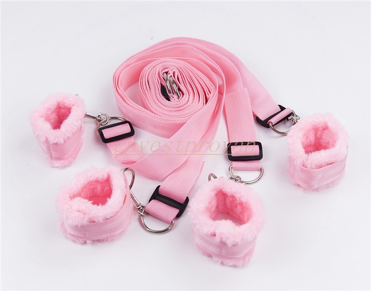 Bed Restraint Harness Set Bondage Strap Handcuffs Ankle Kit BDSM Sex Toy BDSM gallery