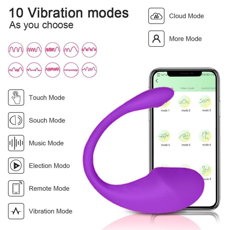 Wireless APP Remote Vibrator Control Bullet Egg G-Spot Dildo Sex Toys For Women gallery