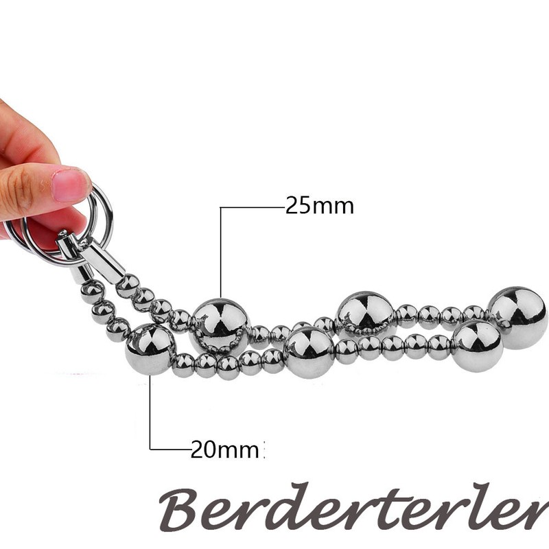 Metal Anal Beads Pull Beads Anal Plug Butt Plug Penetration Anal Dilator Sex Toy gallery