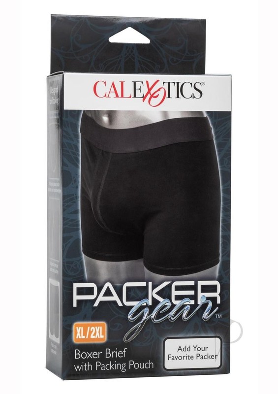 Packer Gear Boxer Brief with Packing Pouch – XL/2XL – Black