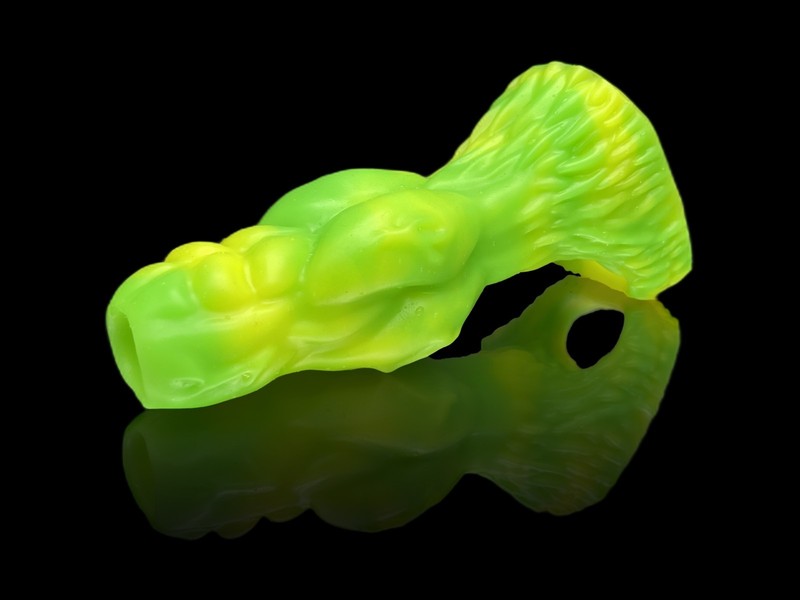 Fantasy Werewolf Silicone Sleeve Handmade Platinum Enlarger Cock Ring 2 Sizes gallery