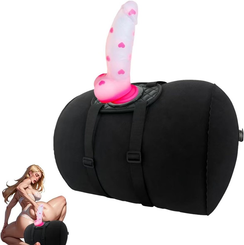 Sex Pillow with Suction Cup Dildo Mount Sex Toys Inflatable Pillow Vibrator Hold