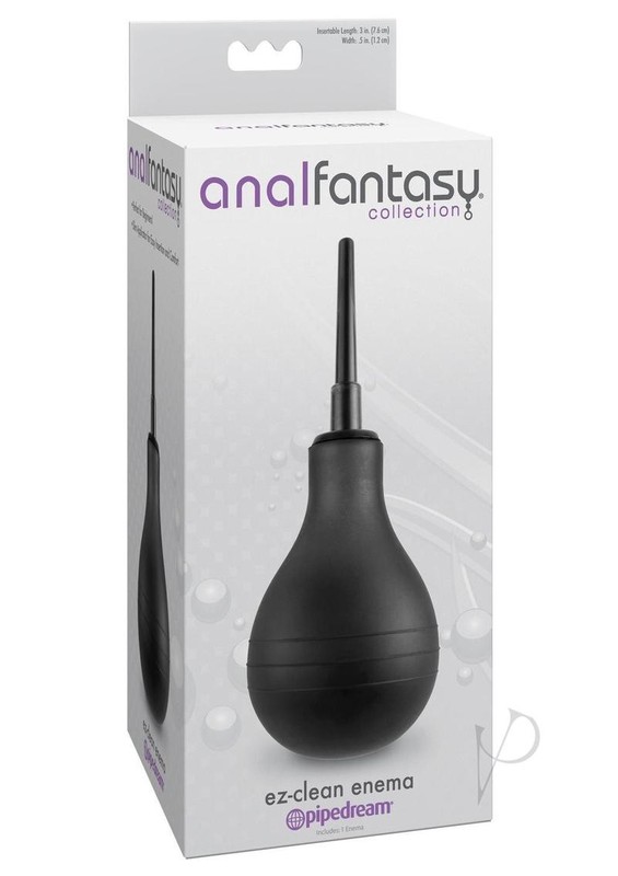 Anal Fantasy Collection EZ Clean Enema Bulb – Black